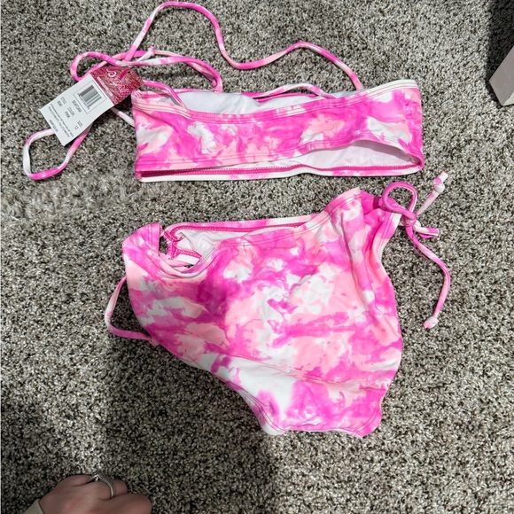 Girl’s Pink Tie-Dye Bikini Set - NWT - Girls Size 12 - Picture 2 of 6